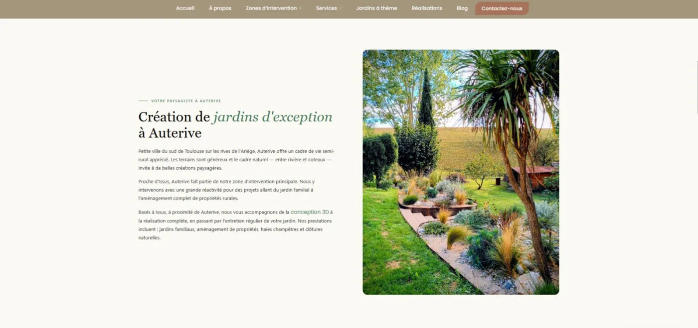 Réalisation : création d’un jardin à Auterive