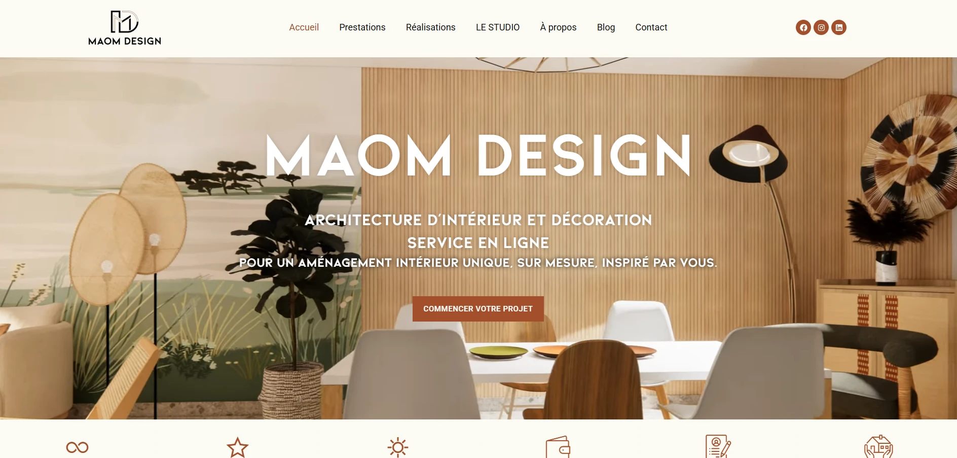 Site MAOM Design — architecture intérieure